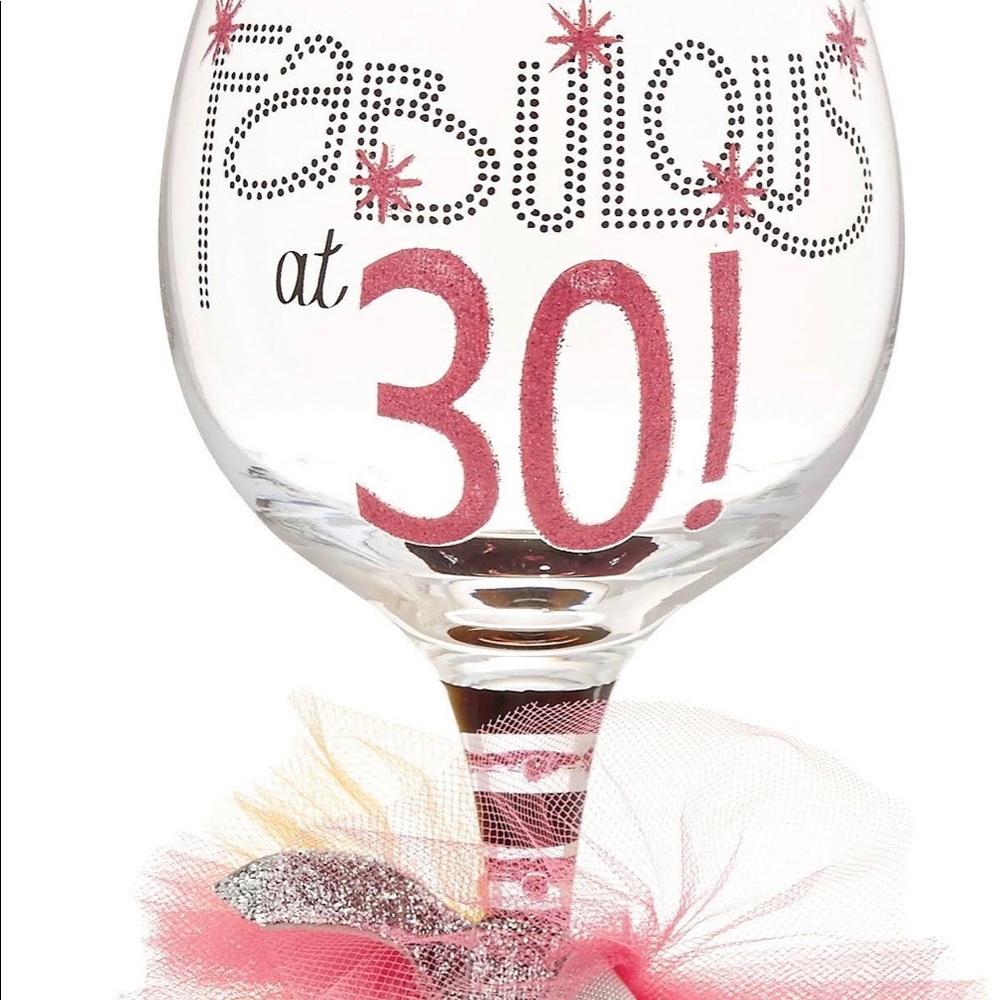 Mud Pie fabulous at 30 wine glass